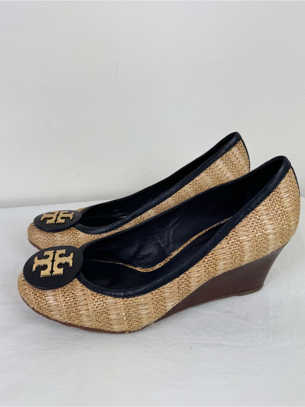 Tory Burch Sally Raffia Wedges